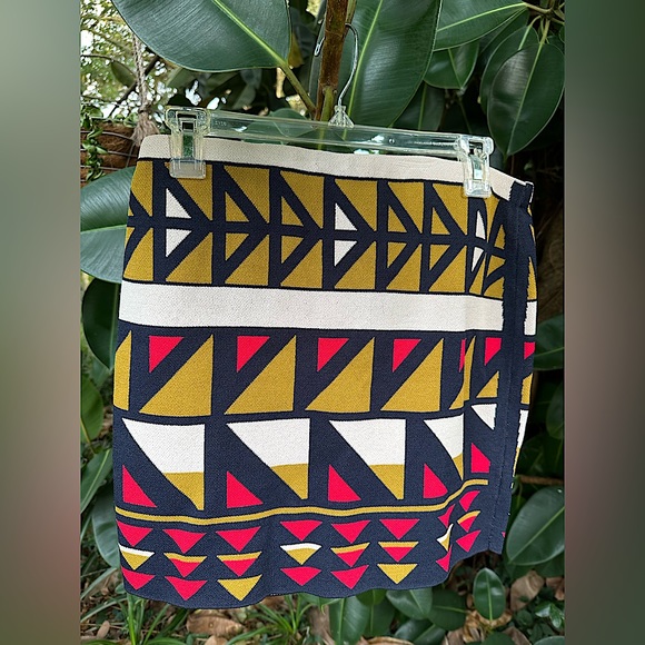 RACHEL Rachel Roy | Geometric Print Bodycon Knit Mini Skirt - Picture 1 of 3